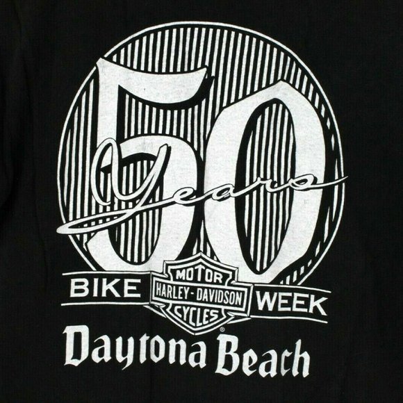 Harley Davidson Vintage LG 3D Emblem 1990 Womens Rose 50 Years Daytona Beach USA - Picture 4 of 6